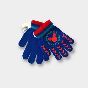 Vintage Mickey for Kids Blue Gloves NWT